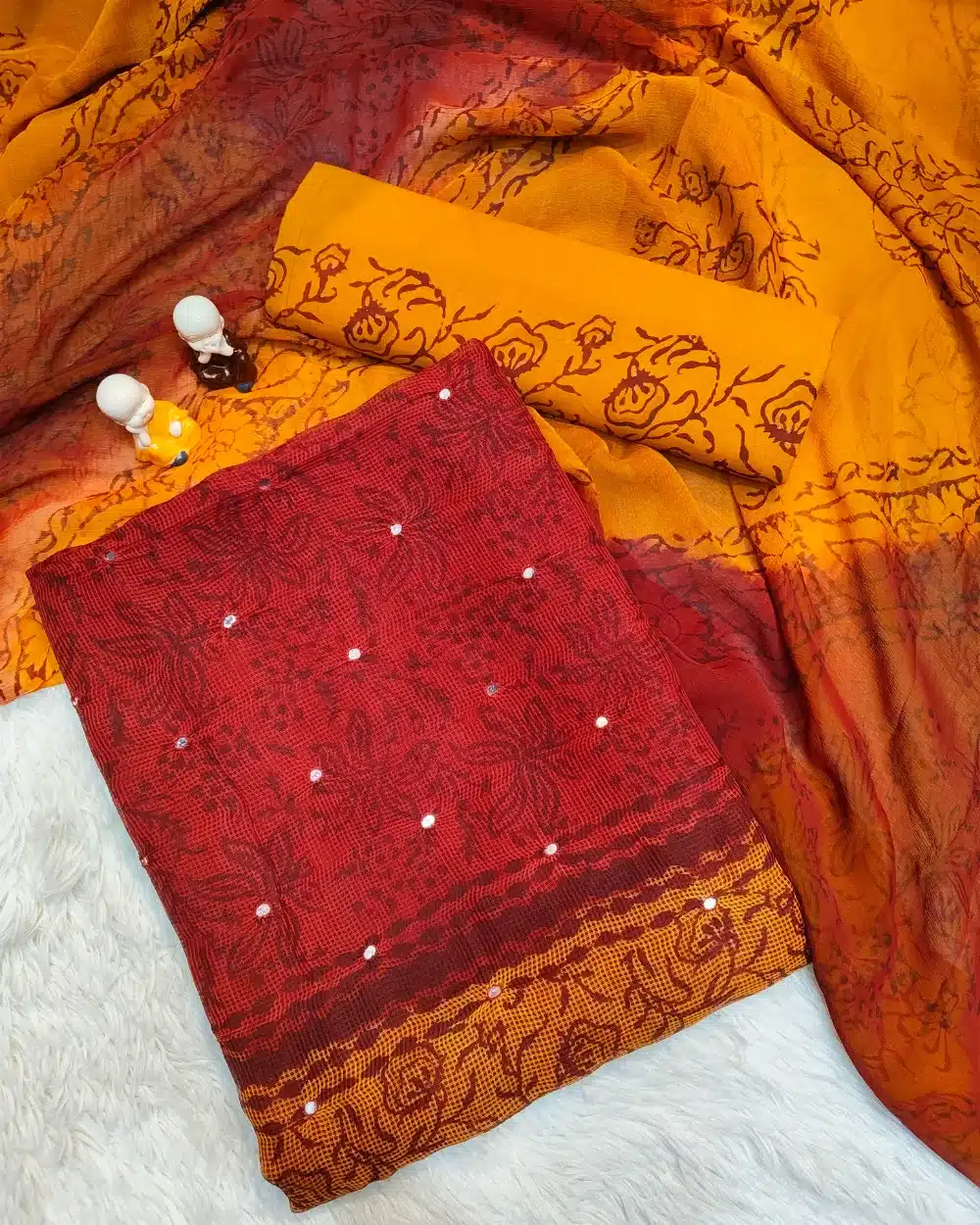 Net Kota unstitched Salwar Suit - Image 3